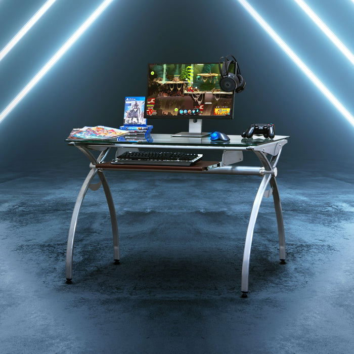 Arcadia Tempered Glass Gaming Desk