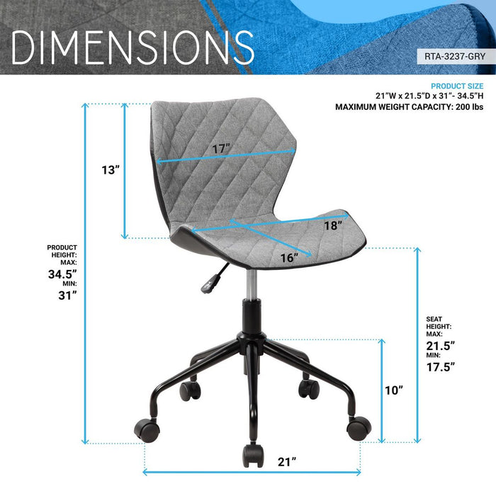 Techni Mobili Height Adjustable Office Chair