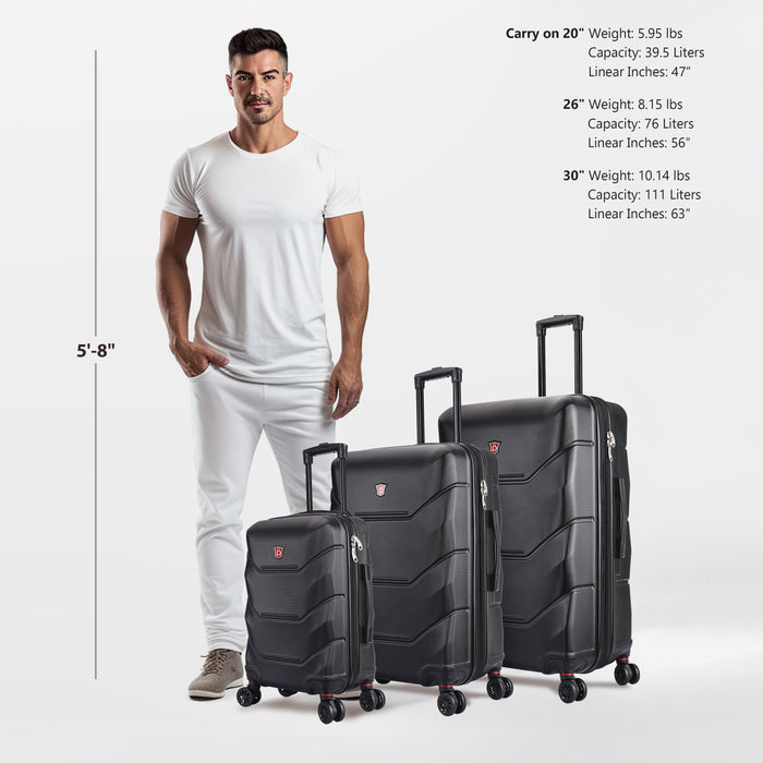 ZONIX 3 Piece Set 20''/26''/30''