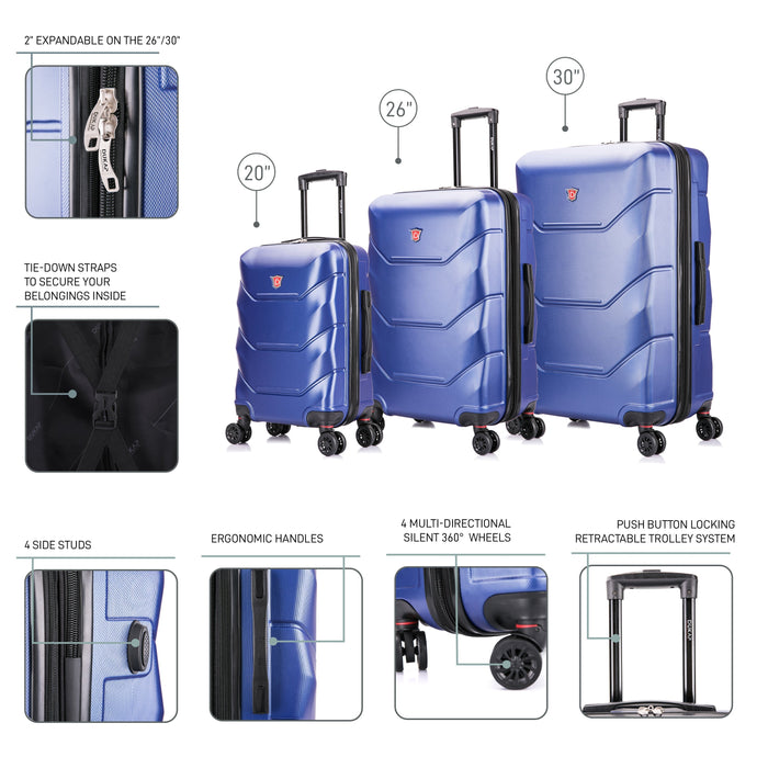 ZONIX 3 Piece Set 20''/26''/30''