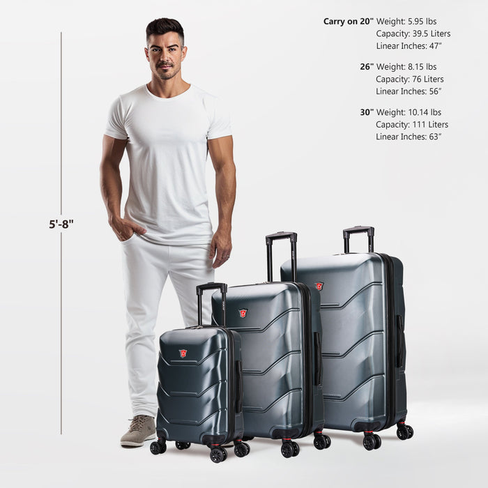 ZONIX 3 Piece Set 20''/26''/30''