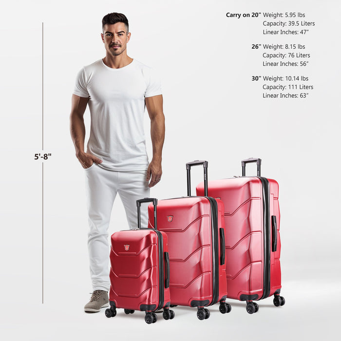 ZONIX 3 Piece Set 20''/26''/30''