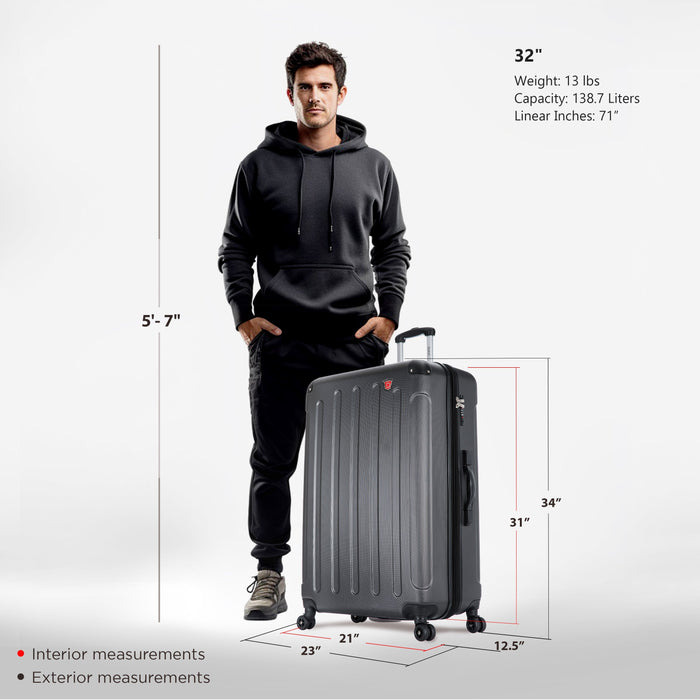 INTELY Extra Large 32" with Built-in Digital Weight Scale