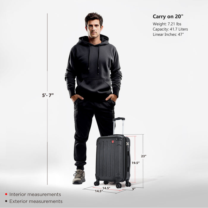 INTELY Carry On 20" with USB ports