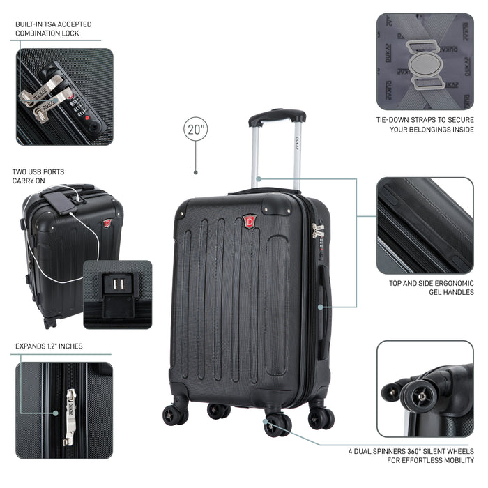 INTELY Carry On 20" with USB ports