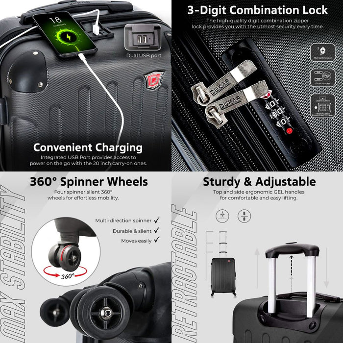 INTELY Carry On 20" with USB ports