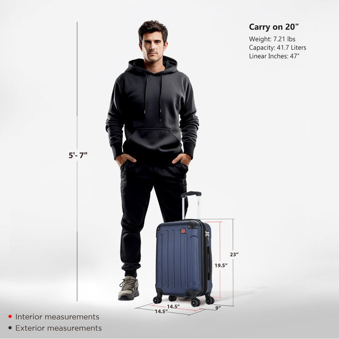 INTELY Carry On 20" with USB ports