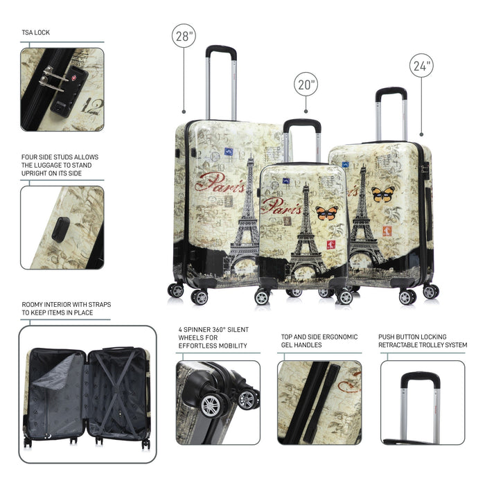 Prints 3 Piece Set 20''/24''/28''