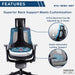 Techni Mobili RTA-1818C Executive Chair Mesh and Back support Features image