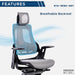 Techni Mobili RTA-1818C Executive Chair breathable mesh backrest Features image
