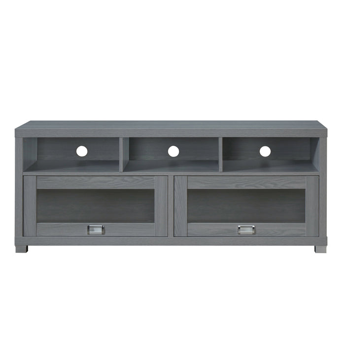 Durbin (2-Cabinets 3-Shelves) Wood TV Stand