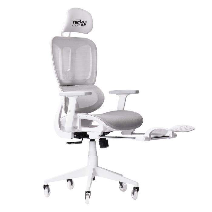 TS38C AIRFLEX White/Grey Mesh Gaming Chair