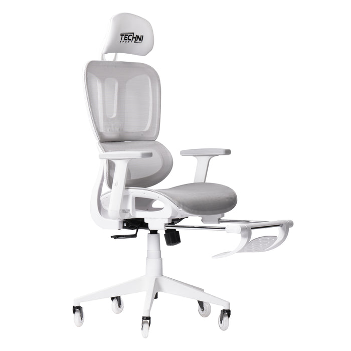 TS38C AIRFLEX White/Grey Mesh Gaming Chair