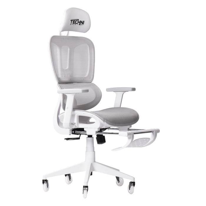 TS38C AIRFLEX White/Grey Mesh Gaming Chair