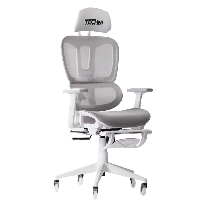 TS38C AIRFLEX White/Grey Mesh Gaming Chair