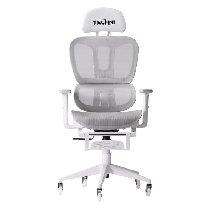 TS38C AIRFLEX White/Grey Mesh Gaming Chair