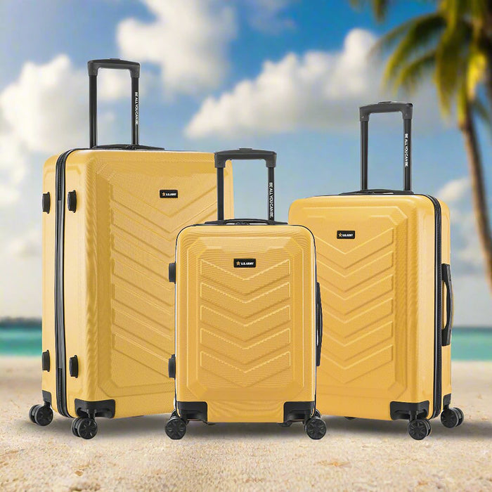 U.S. ARMY FOX 3-Piece Luggage Set 20”/24”/28”