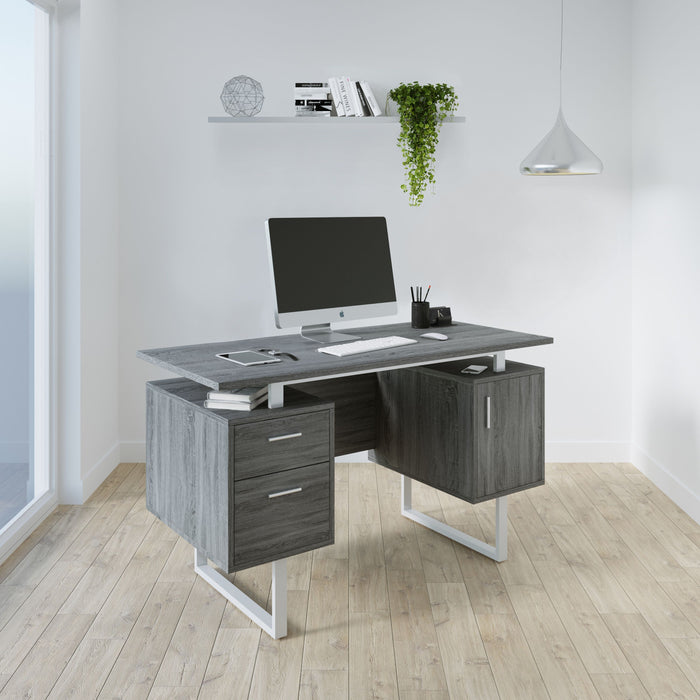 Techni Mobili  Expandable Modern Desk with Storage
