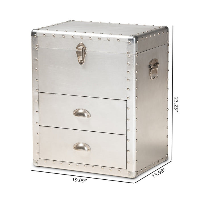 Serge French Provincial (2-Drawer) Metal Chest