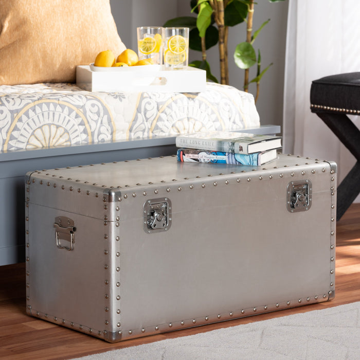 Serge French Provincial Metal Chest
