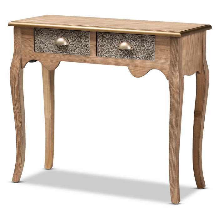 Clarice French Provincial (2-Drawer) Wood Console Table