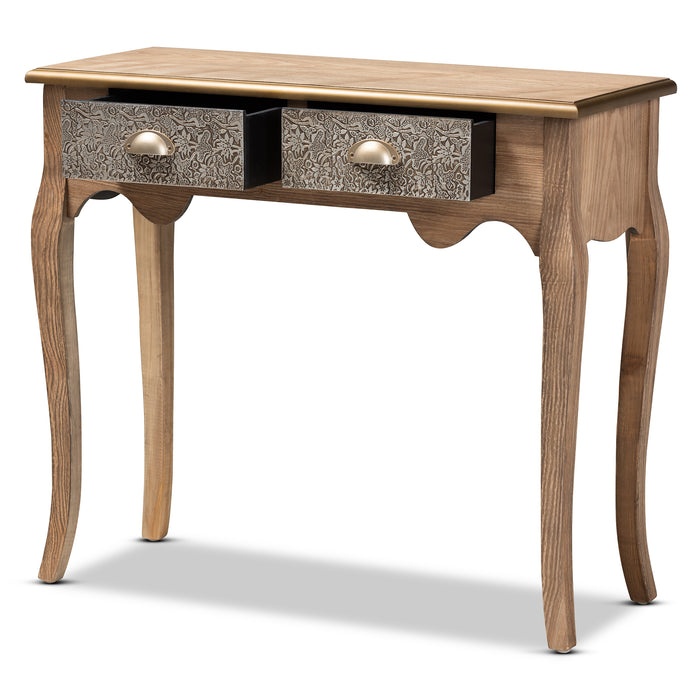 Clarice French Provincial (2-Drawer) Wood Console Table