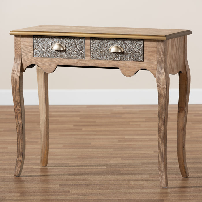 Clarice French Provincial (2-Drawer) Wood Console Table