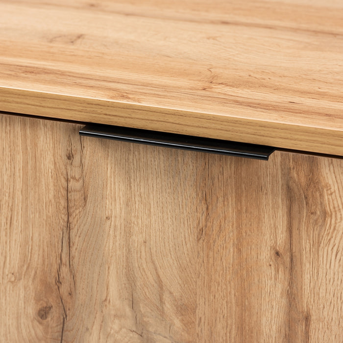 Reid Contemporary Wood & Metal (3-Drawer) Sideboard Buffet