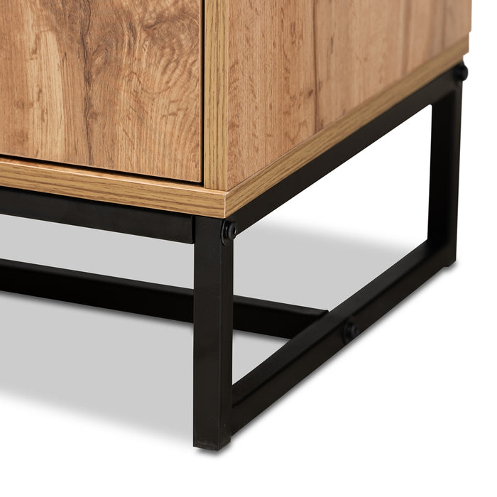 Reid Contemporary Wood & Metal (3-Drawer) Sideboard Buffet
