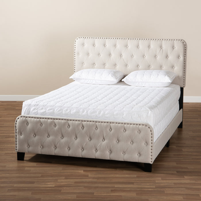 Annalisa Transitional Tufted Panel Bed