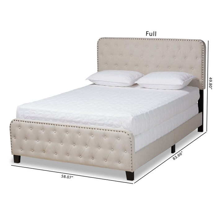 Annalisa Transitional Tufted Panel Bed