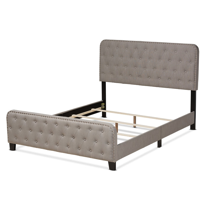 Annalisa Transitional Tufted Panel Bed