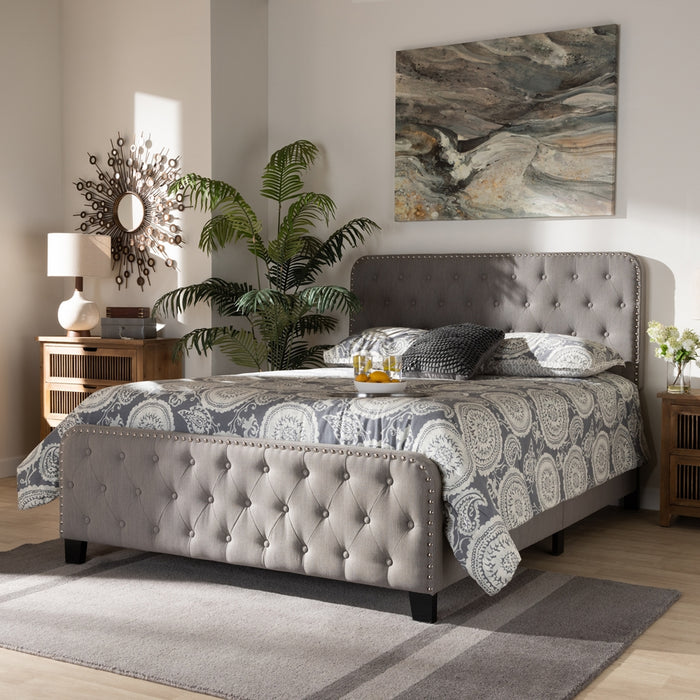 Annalisa Transitional Tufted Panel Bed