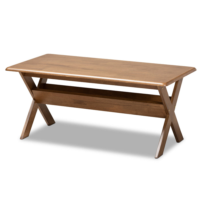 Sarai Transitional Wood Coffee Table