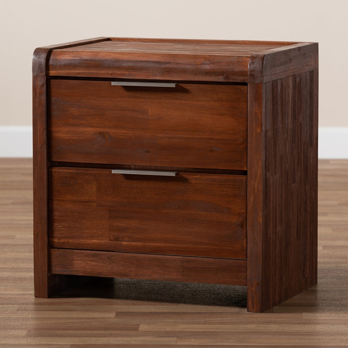 Torres Contemporary (2-Drawer) Wood Nightstand
