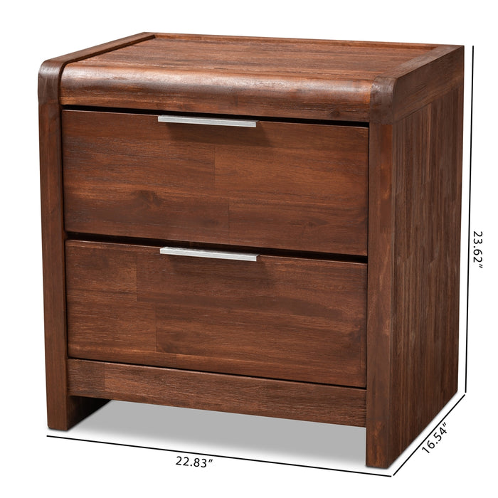 Torres Contemporary (2-Drawer) Wood Nightstand