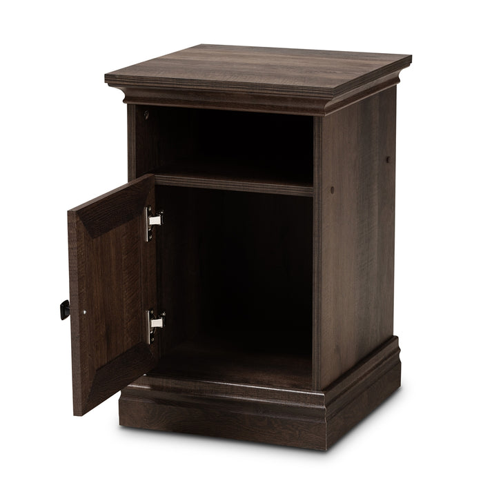 Nolan Transitional (1-Door) Wood Nightstand