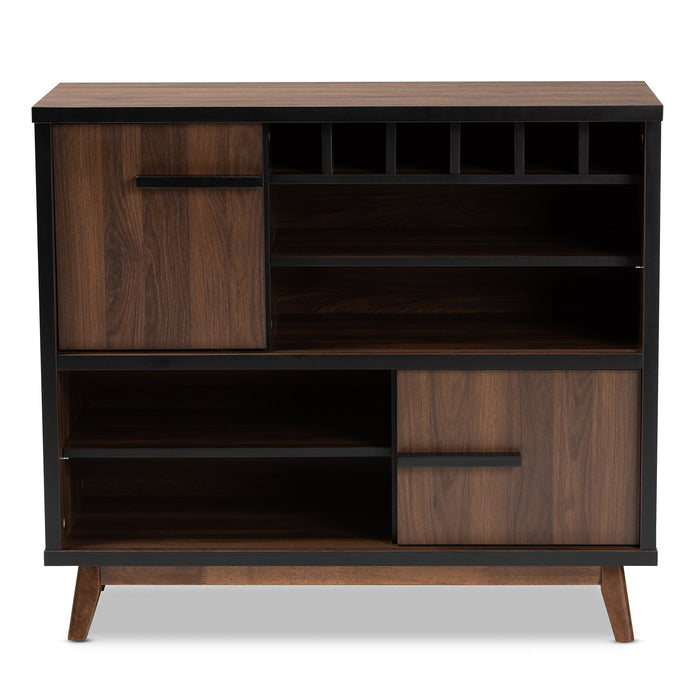 Margo Mid-Century Wood Wine Cabinet
