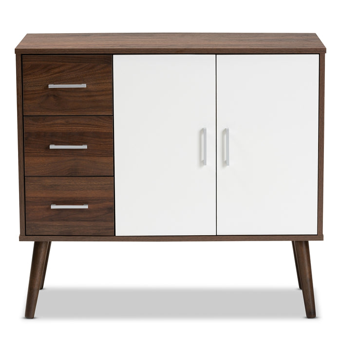 Leena Mid-Century Wood (3-Drawer) Sideboard Buffet