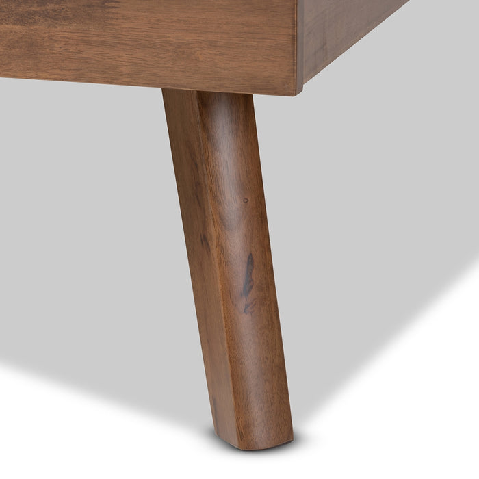 Devan Mid-Century Wood Platform Bed