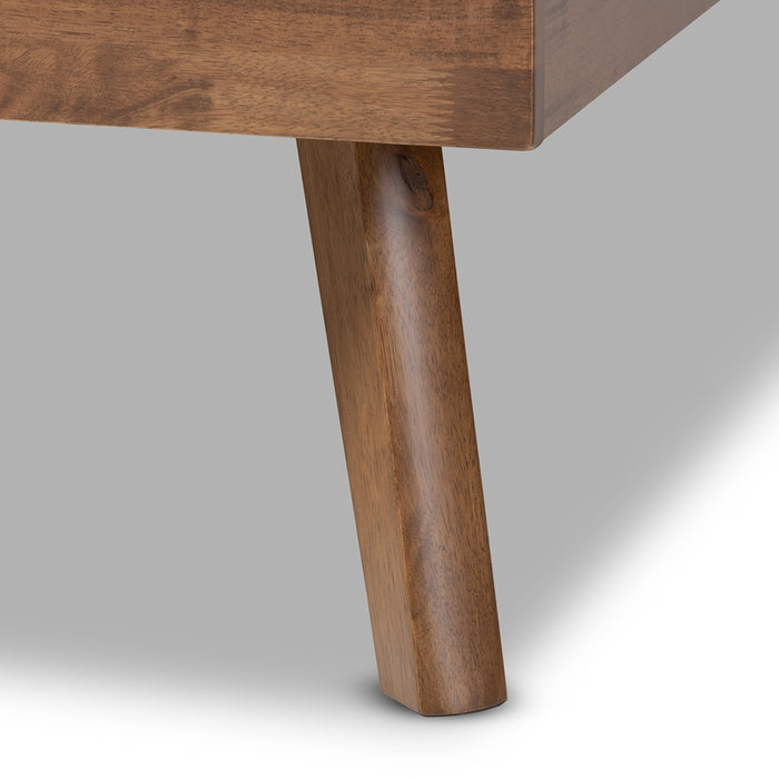 Devan Mid-Century Wood Platform Bed