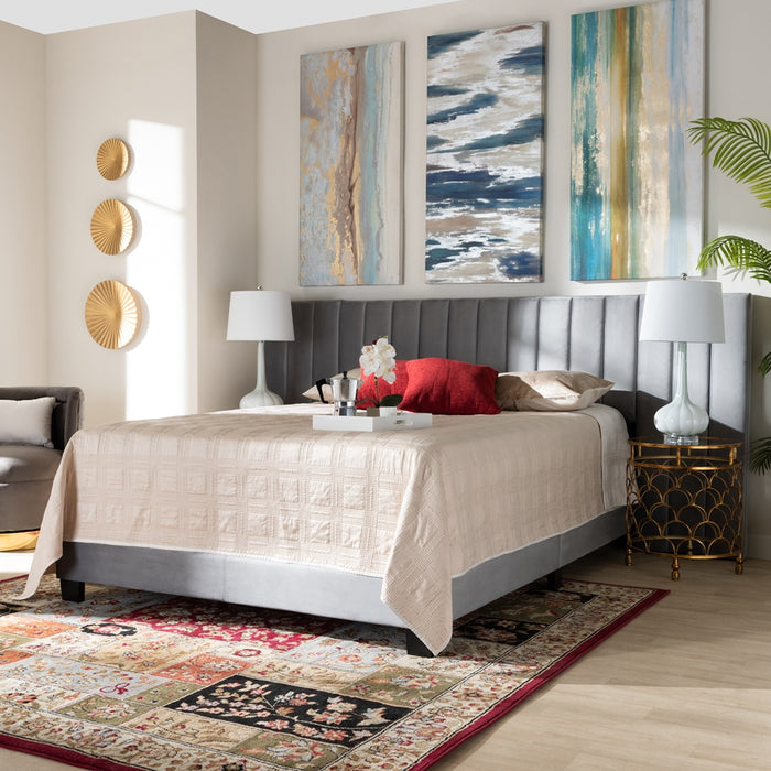 Fiorenza Glam Tufted Panel Bed