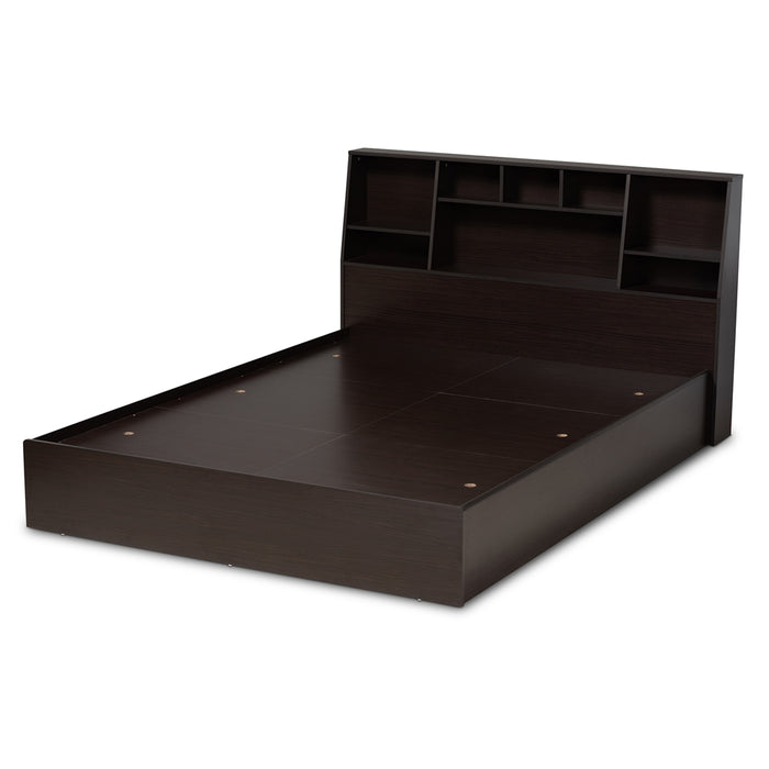 Geoffrey Modern Wood Platform Storage Bed