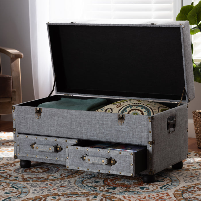 Flynn Transitional Storage Ottoman