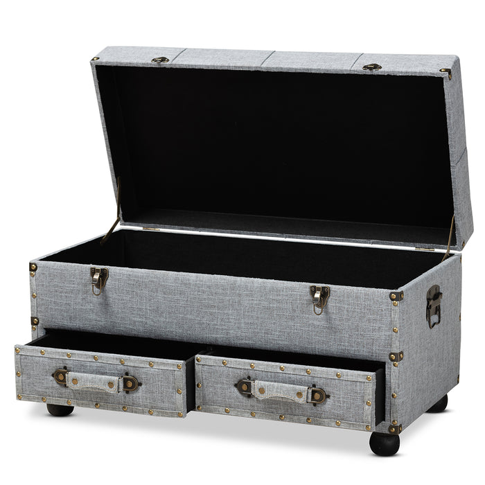 Flynn Transitional Storage Ottoman