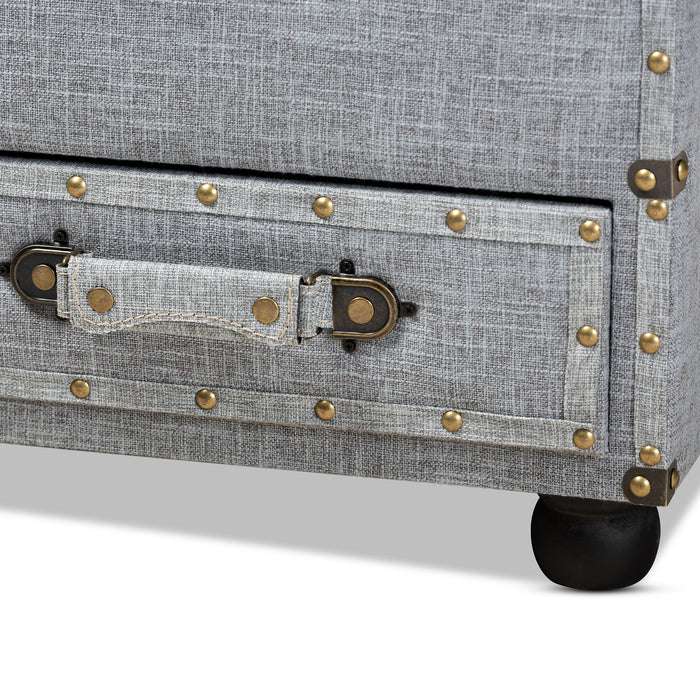 Flynn Transitional Storage Ottoman