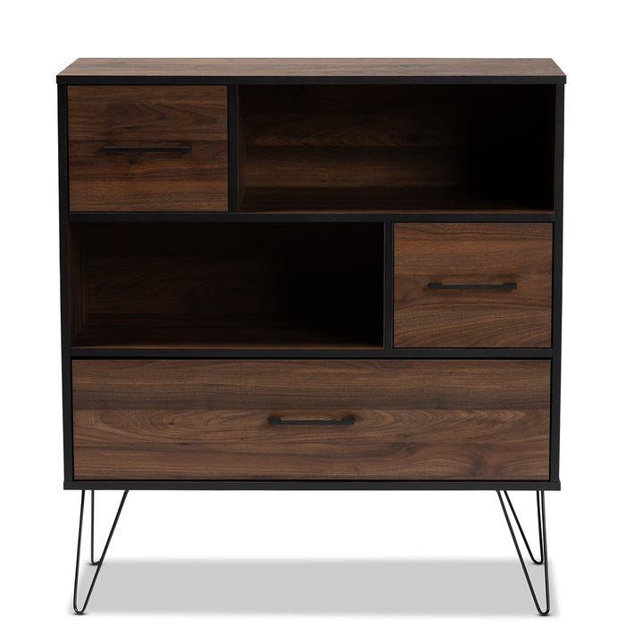 Charis Modern Wood & Metal Bookshelve & Display