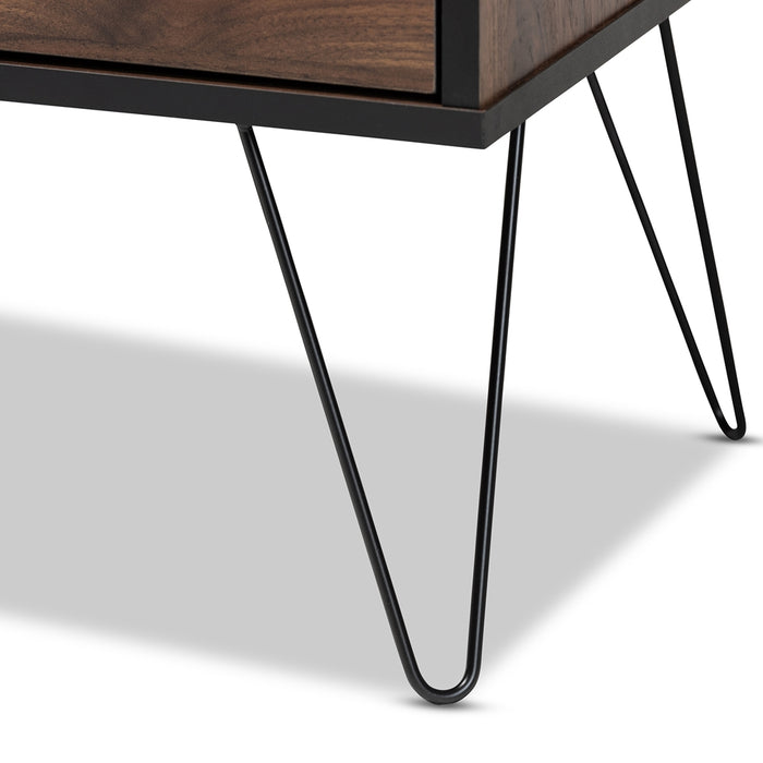 Charis Modern Wood & Metal Bookshelve & Display