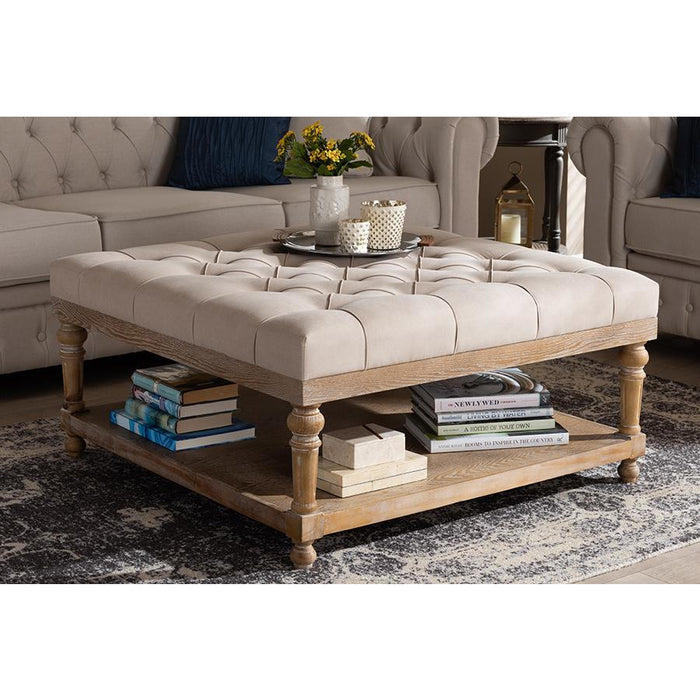 Kelly Rustic Cocktail Ottoman
