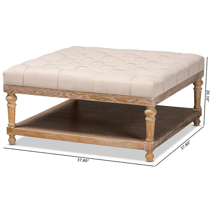 Kelly Rustic Cocktail Ottoman